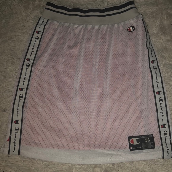 S/M red/ white champion jersey skirt. - Picture 1 of 4